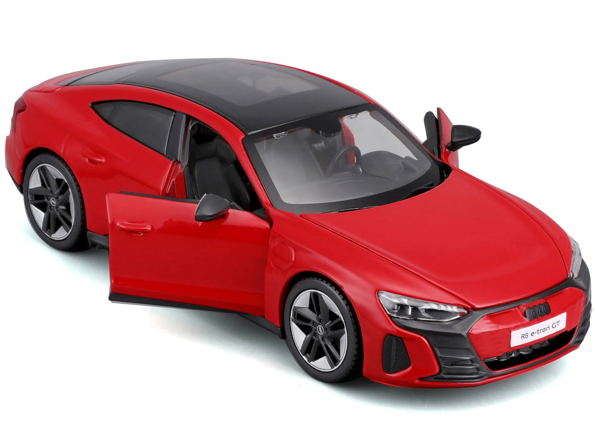 2022 Audi RS e-Tron GT Red with Black Top and Sunroof "Special Edition" Series 1/25 Diecast Model Car by Maisto - view 2