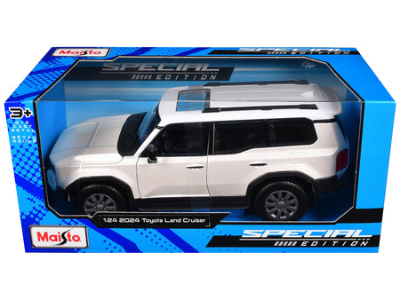 2024 Toyota Land Cruiser Pearl White Metallic with White Top "Special Edition" Series 1/24 Diecast Model Car by Maisto