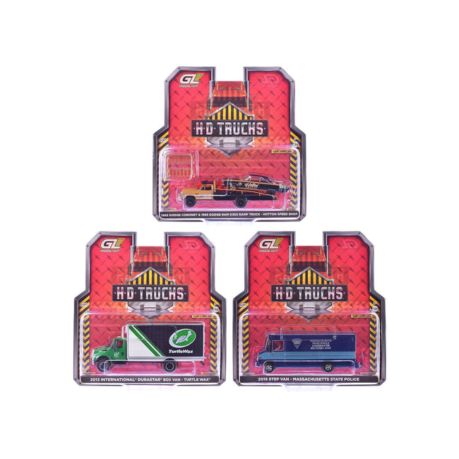 "H.D. Trucks" Series 26 Set of 3 pieces 1/64 Diecast Models by Greenlight
