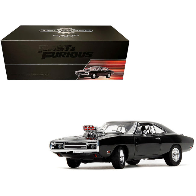 Dom's Dodge Charger R/T Black "Fast & Furious" (2009) Movie "TrueSpec" Series 1/24 Diecast Model Car by Jada