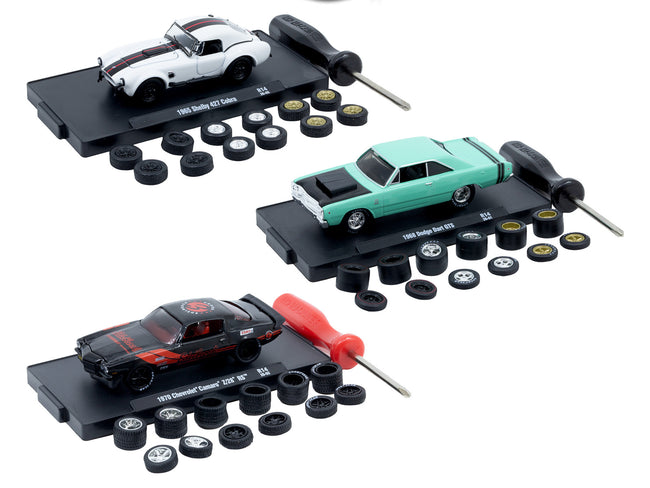 "Auto Wheels" 3 piece Car Set Release 12 Limited Edition to 5000 pieces Worldwide 1/64 Diecast Model Cars by M2 Machines - view 2