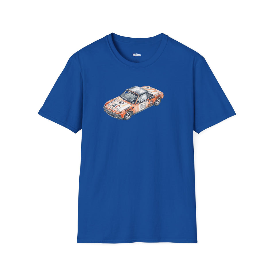 Sketch Art 24 Hours of Le Mans Vintage Porsche 914/6 #46 1971 -T-Shirt