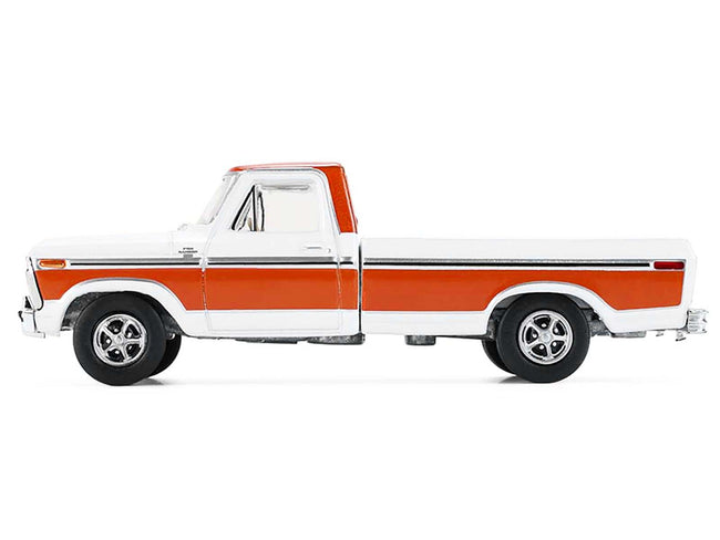 1977 Ford F-150 Ranger XLT Pickup Truck Orange and White "All Terrain" Series 17 1/64 Diecast Model Car by Greenlight