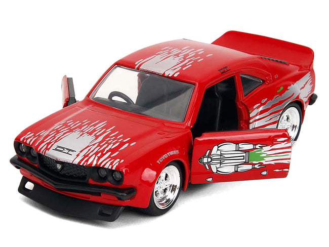 1974 Mazda RX-3 Red with Graphics "Fast & Furious" Series 1/32 Diecast Model Car by Jada