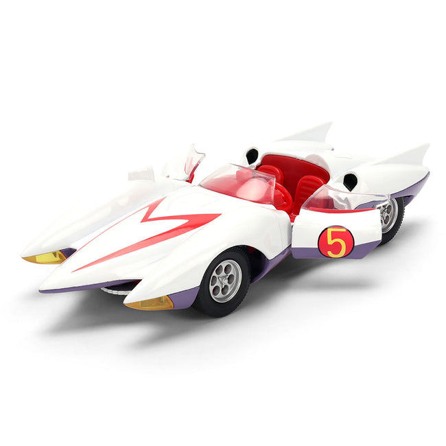 Mach 5 White with Red Stripes and Interior "Speed Racer" (1967) TV Series "Anime Hollywood Rides" Series 1/32 Diecast Model Car by Jada