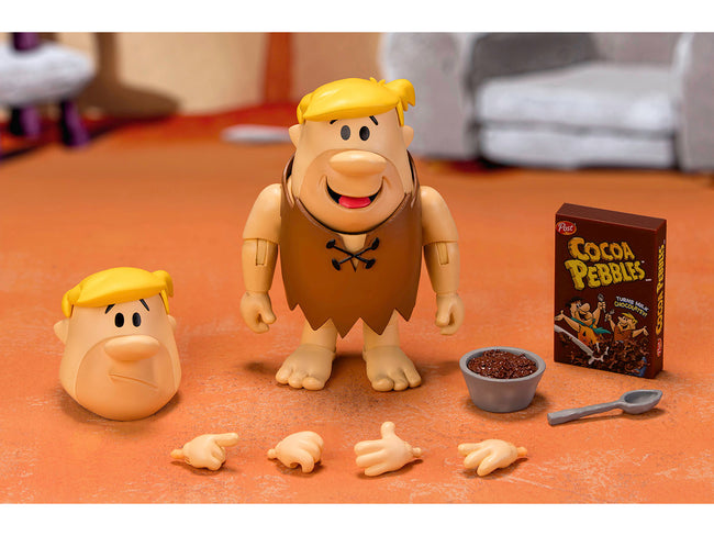 Barney Rubble 4.5" Moveable Figure with Accessories and Alternate Head and Hands "The Flintstones - Post Cocoa Pebbles" Model by Jada