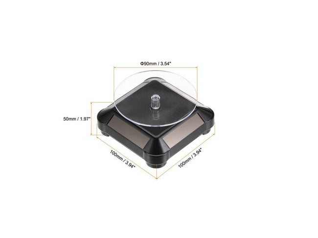 3.5â€³ Solar Rotating Display Stand with Black Base for 1/64 Scale Model Cars11-Other-ModelCars.com
