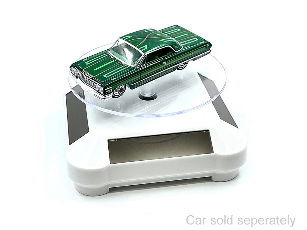 3.5â€³ Solar Rotating Display Stand with White Base for 1/64 Scale Model Cars-Other-ModelCars.com