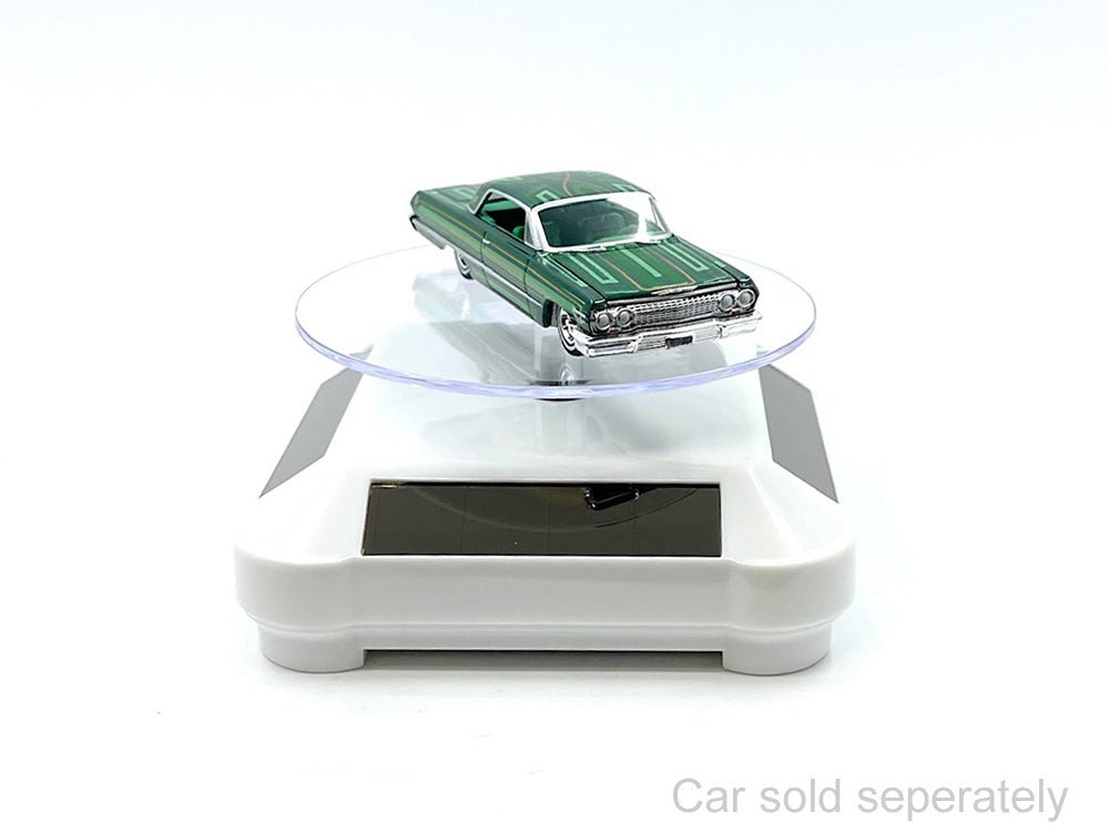3.5â€³ Solar Rotating Display Stand with White Base for 1/64 Scale Model Cars-Other-ModelCars.com