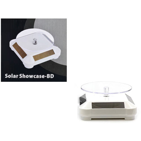 3.5â€³ Solar Rotating Display Stand with White Base for 1/64 Scale Model Cars-Other-ModelCars.com