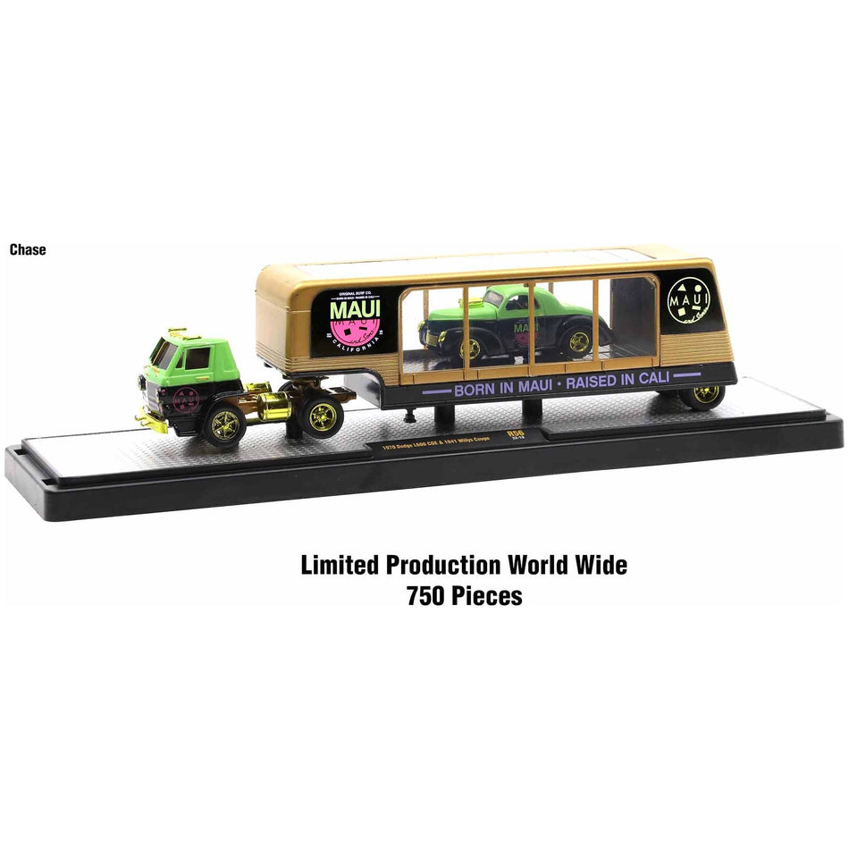 Auto Haulers Set of 3 Trucks Release 56 Limited Edition to 8400 pieces Worldwide 1/64 Diecast Model Cars by M2 Machines