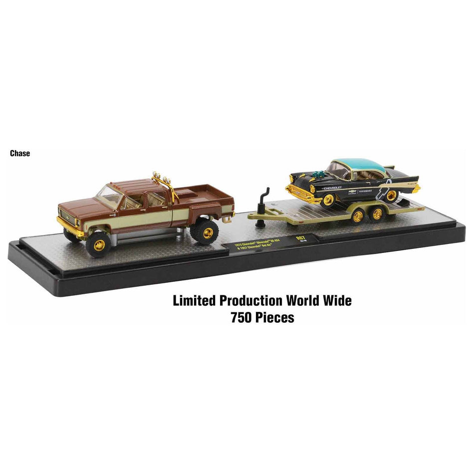 Auto Haulers Set of 3 Trucks Release 67 Limited Edition to 9600 pieces Worldwide 1/64 Diecast Model Cars by M2 Machines