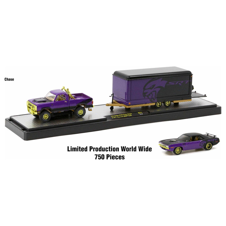 Auto Haulers Set of 3 Trucks Release 71 Limited Edition to 9600 pieces Worldwide 1/64 Diecast Models by M2 Machines