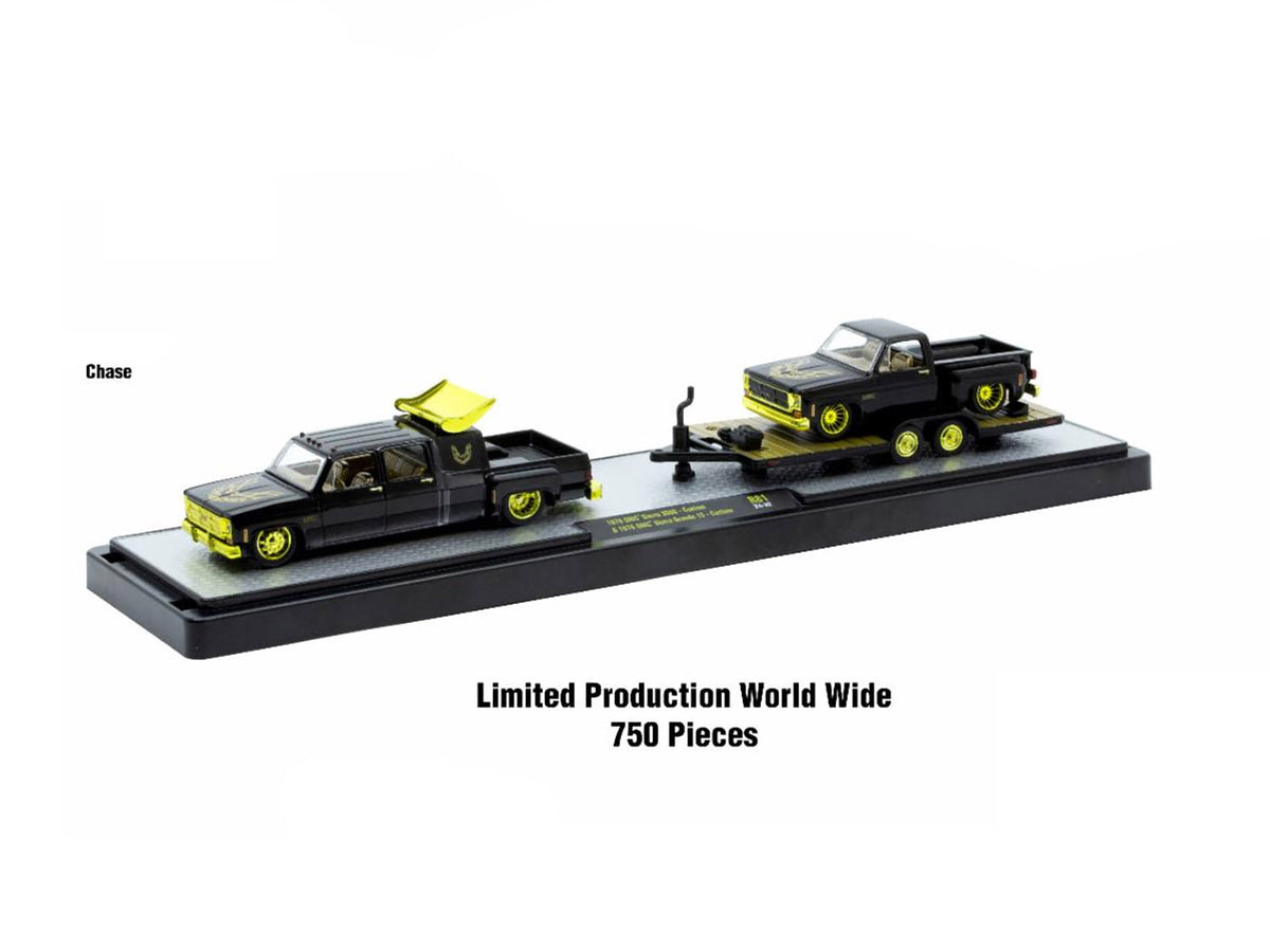 Auto Haulers Set of 3 Trucks Release 81 Limited Edition to 9000 pieces Worldwide 1/64 Diecast Models by M2 Machines