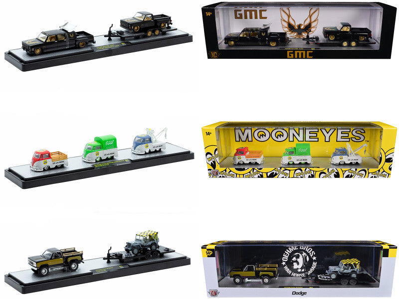 M2 Auto Haulers Set of 3 Trucks Release 81 Limited Edition to 9000 pieces Worldwide 1/64 Diecast Models by M2 Machines