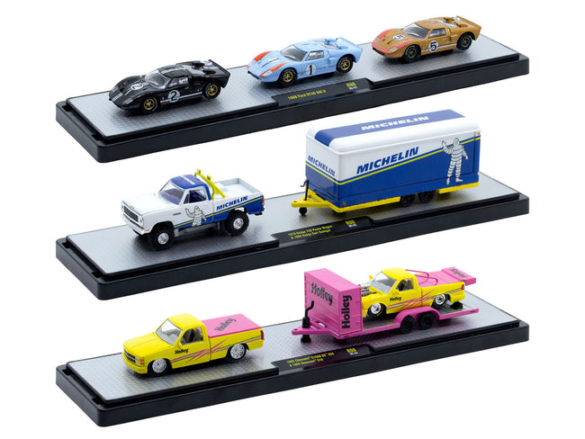 Auto Haulers Set of 3 Trucks Release 86 Limited Edition to 9600 pieces Worldwide 1/64 Diecast Models by M2 Machines - view 2