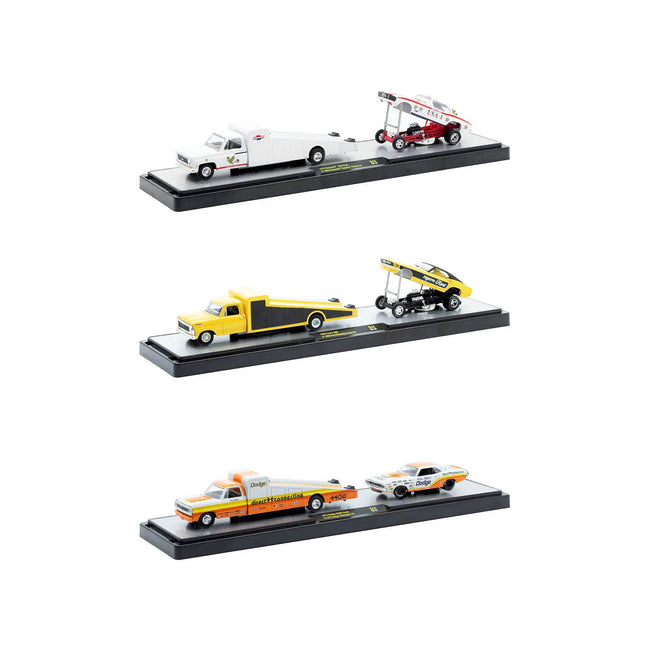 Auto Haulers Set of 3 Trucks Release S44 Limited Edition to 10000 pieces Worldwide 1/64 Diecast Models by M2 Machines