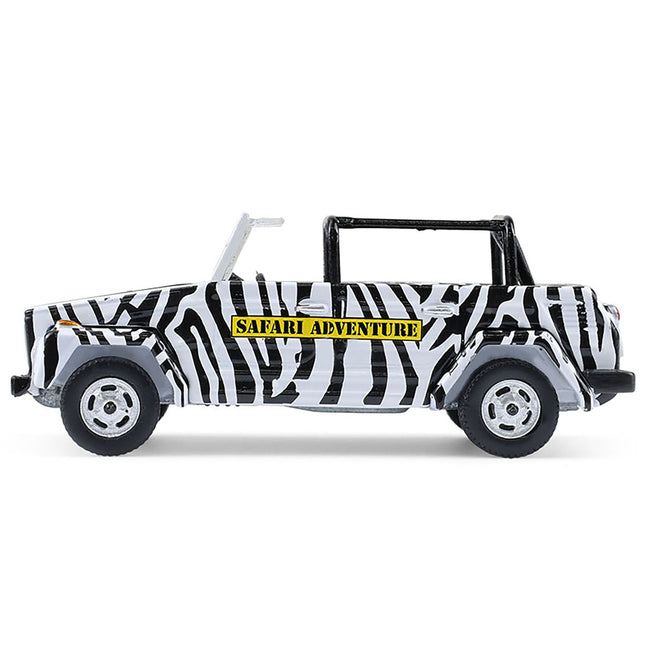 1974 Volkswagen Thing (Type 181) "Safari Adventure" Black and White Zebra Stripes "Club Vee-Dub" Series 21 1/64 Diecast Model Car by Greenlight