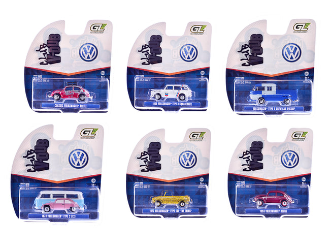 "Club Vee-Dub" Series 22 Set of 6 pieces 1/64 Diecast Model Cars by Greenlight