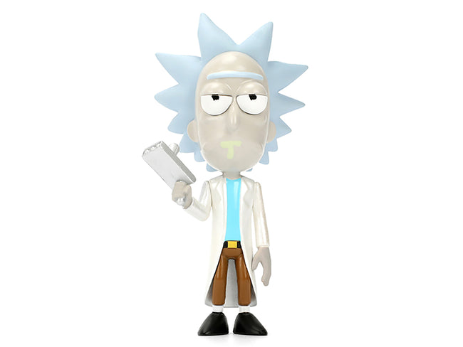 Set of 4 Diecast Figures "Rick and Morty" (2013-Current) TV Series "Metalfigs" Series Diecast Models by Jada