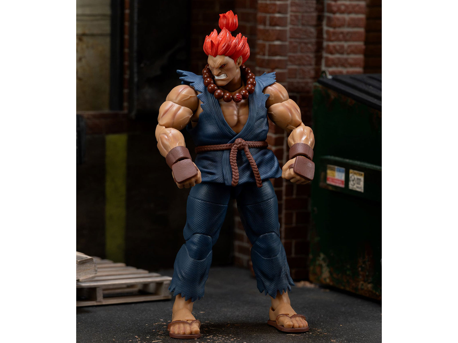 Akuma action figure 50068 in alley