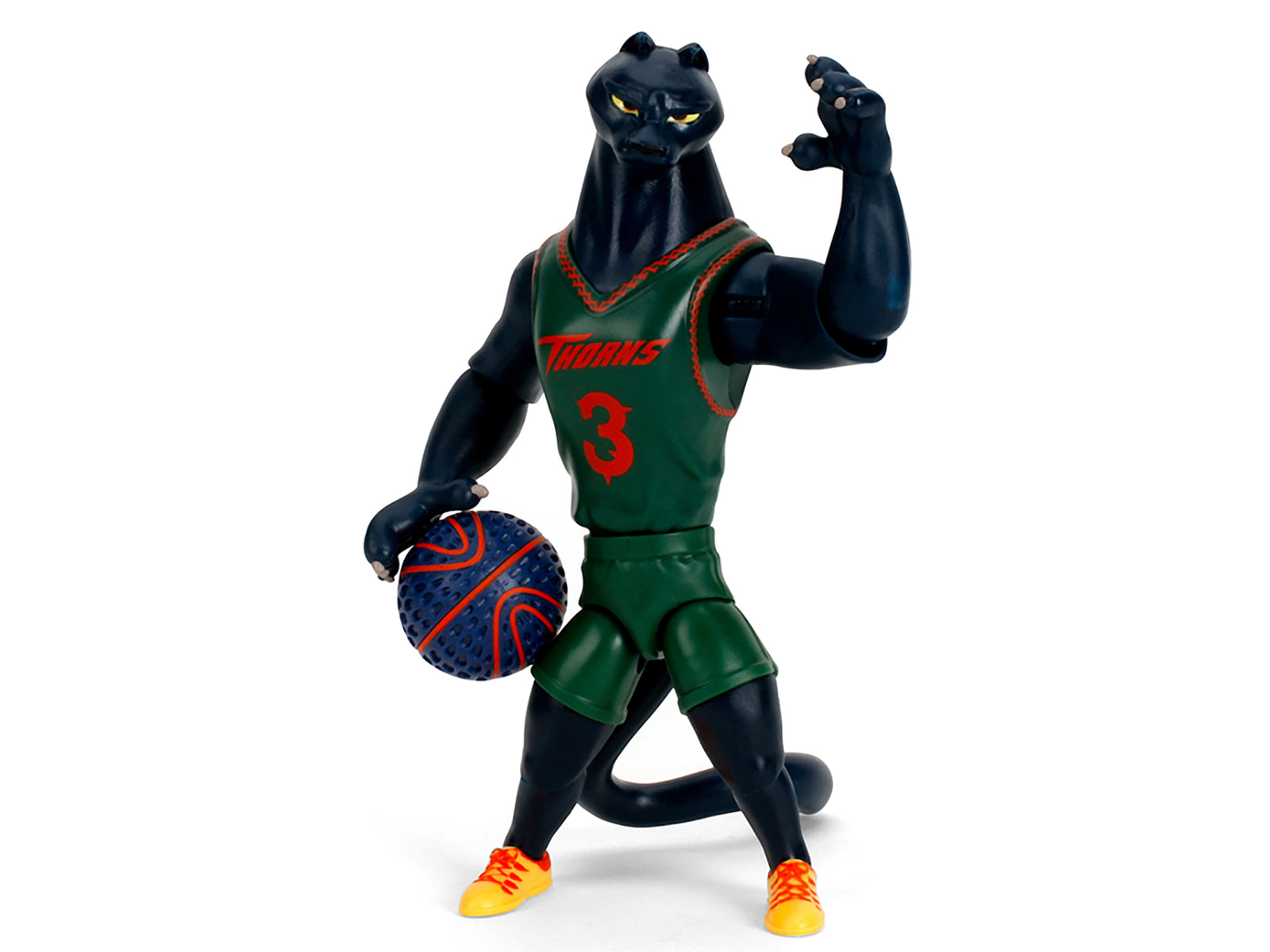 Black panther basketball player action figure.