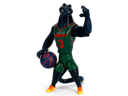 Black panther basketball player action figure.