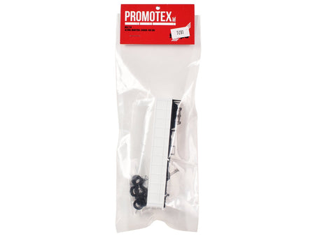 36ft Gravel Trailer White 1/87 (HO) Plastic Model by Promotex-Promotex-ModelCars.com