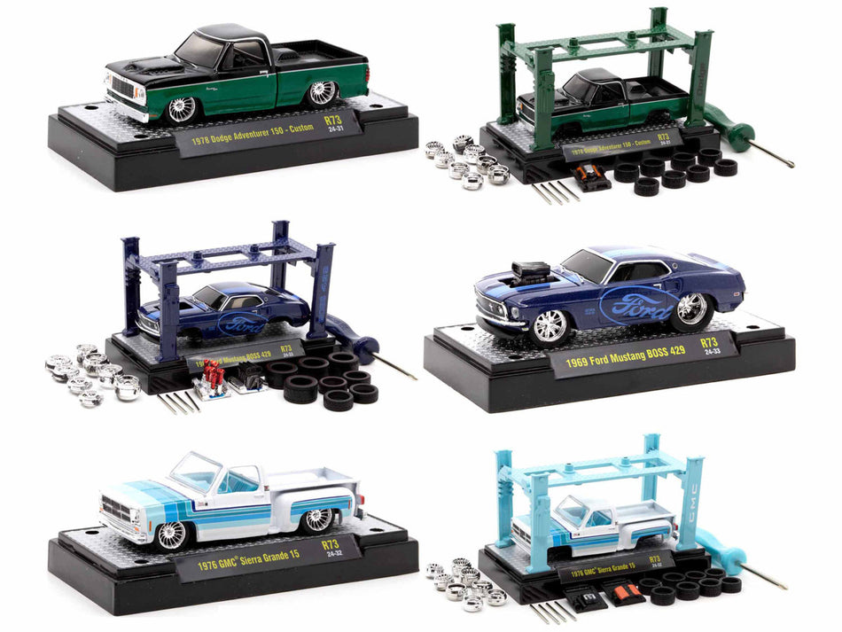 Model Kit 3 piece Car Set Release 73 Limited Edition to 9000 pieces Worldwide 1/64 Diecast Model Cars by M2 Machines