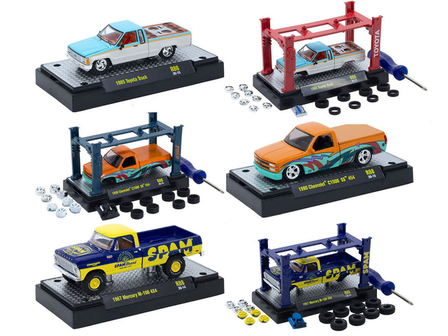 Model Kit 3 piece Car Set Release 79 Limited Edition to 9600 pieces Worldwide 1/64 Diecast Model Cars by M2 Machines - view 2