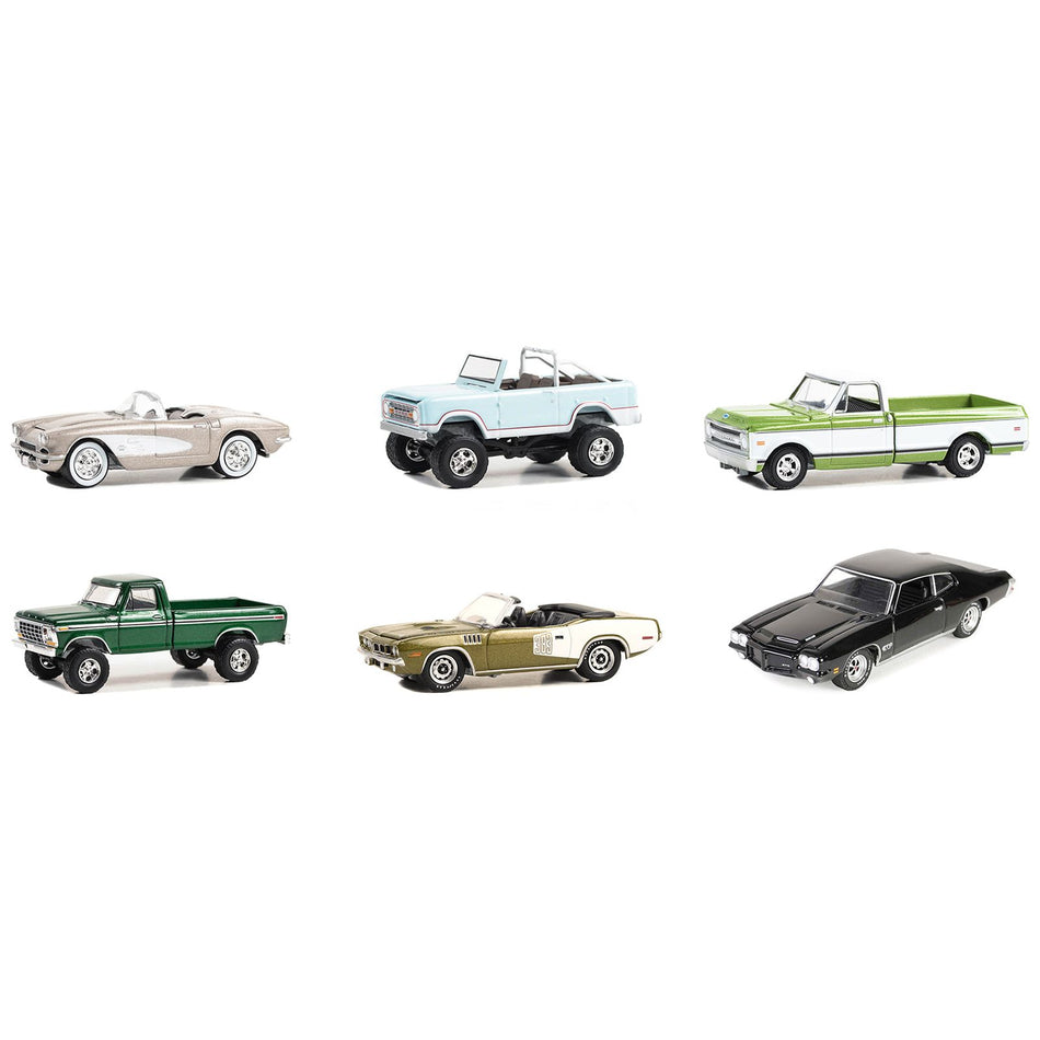 Barrett Jackson "Scottsdale Edition" Set of 6 Cars Series 13 1/64 Diecast Model Cars by Greenlight