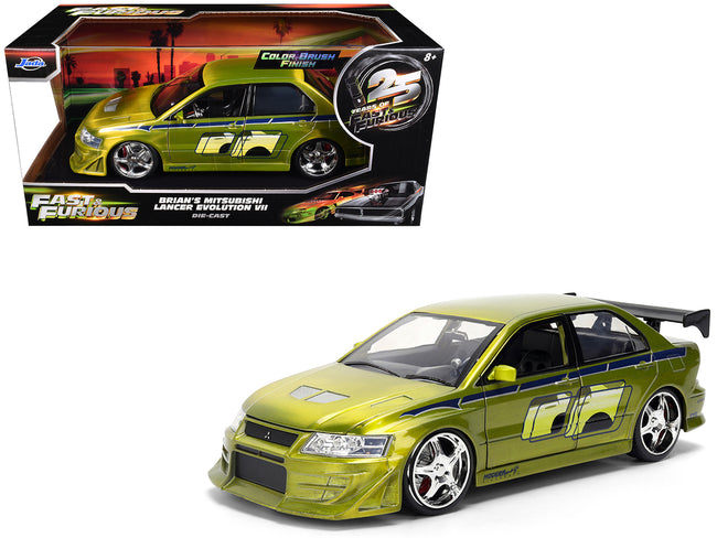 Volkswagen Jetta Raw Metal Color Brush Finish "The Fast and the Furious" (2001) Movie "25 Years of Fast & Furious" Series 1/24 Diecast Model Car by Jada