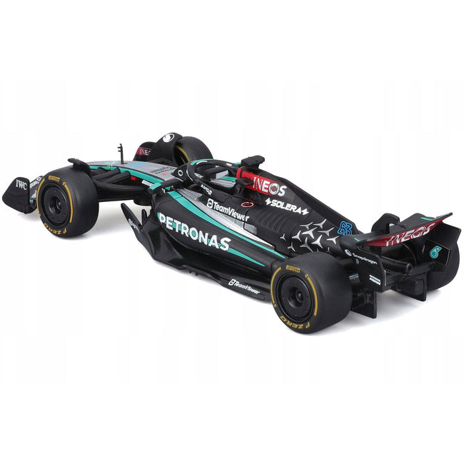 Mercedes-AMG F1 W15 E Performance #63 George Russell "Petronas" Formula One F1 World Championship (2024) "Race" Series 1/43 Diecast Model Car by Bburago