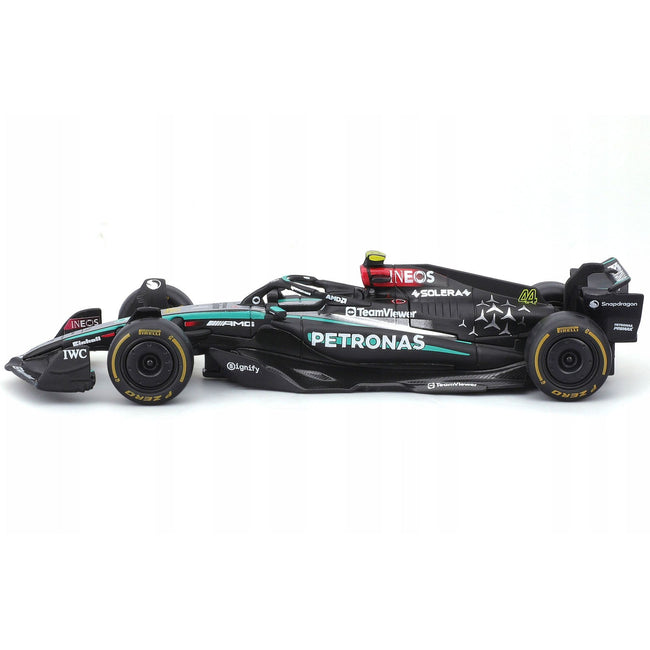 Mercedes-AMG F1 W15 E Performance #44 Lewis Hamilton "Petronas" Formula One F1 World Championship (2024) "Race" Series 1/43 Diecast Model Car by Bburago