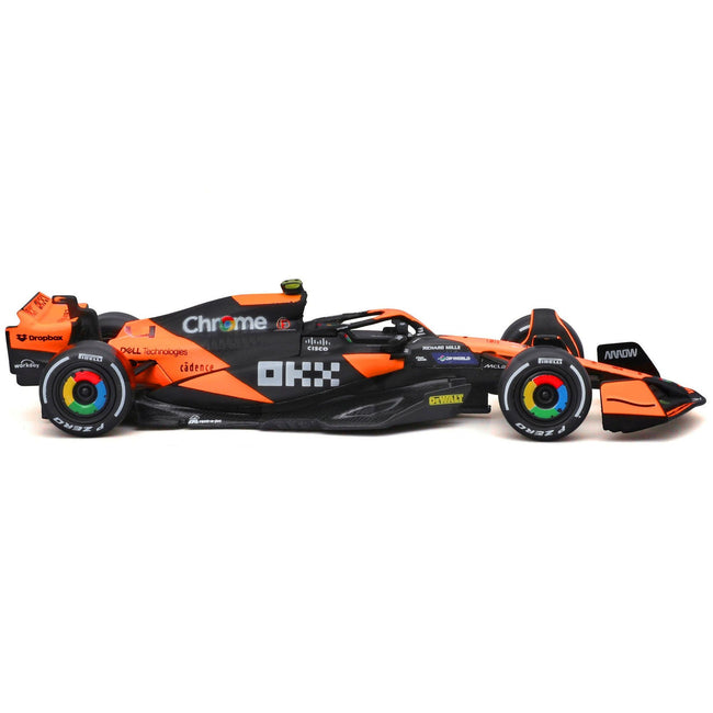 McLaren MCL38 #4 Lando Norris "OKX" Winner Formula One F1 "Miami GP" (2024) "Race" Series 1/43 Diecast Model Car by Bburago