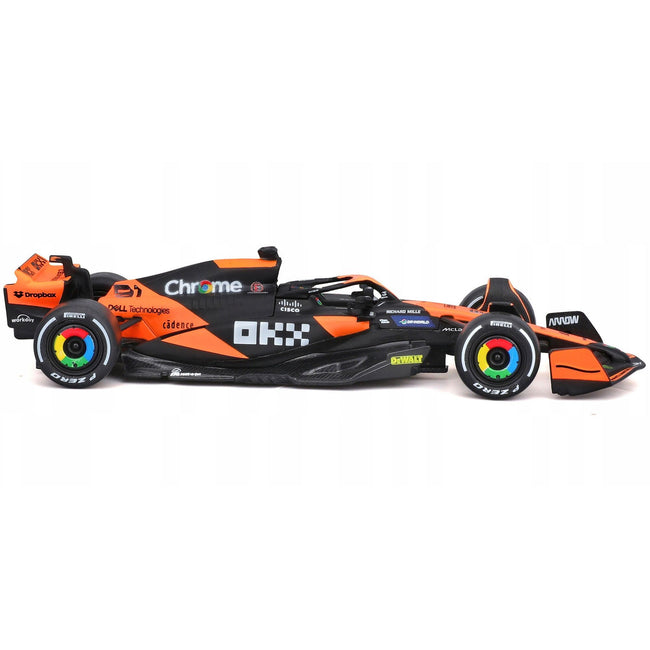 McLaren MCL38 #81 Oscar Piastri "OKX" Formula One F1 "Miami GP" (2024) "Race" Series 1/43 Diecast Model Car by Bburago