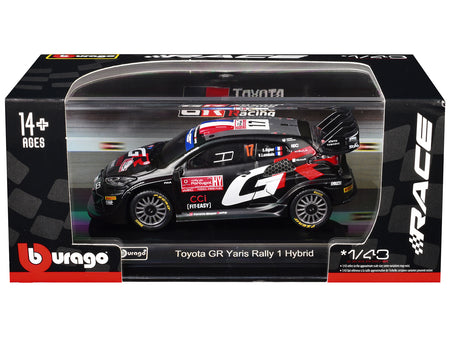 Toyota GR Yaris Rally1 Hybrid #17 Sebastien Ogier - Vincent Landais "Toyota Gazoo Racing WRT" "World Rally Championship" (2024) "Race" Series 1/43 Diecast Model Car by Bburago