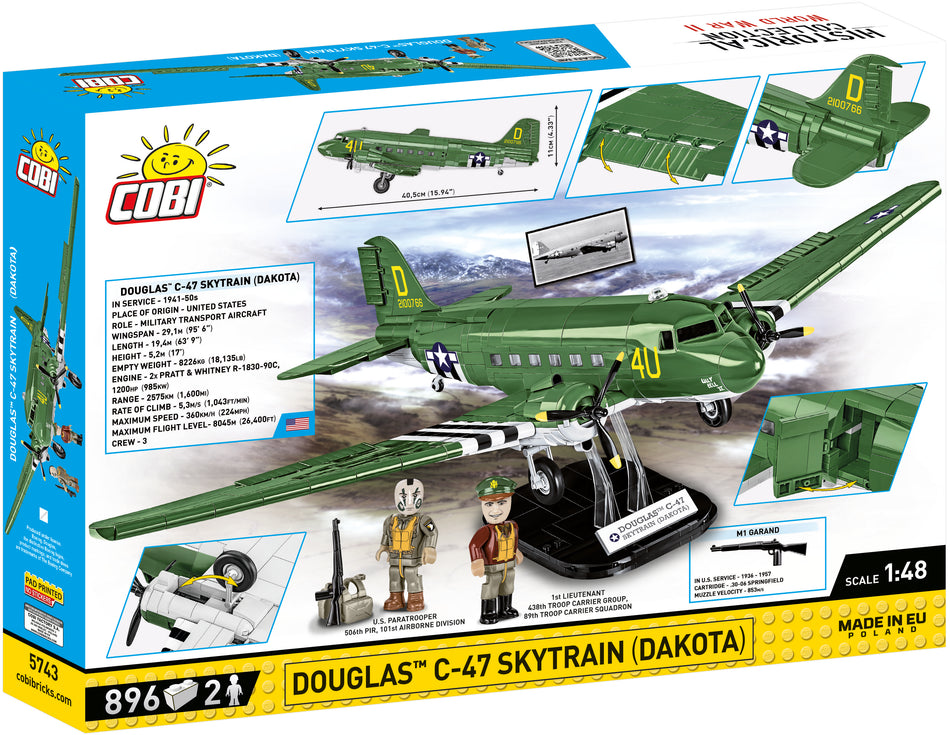 Cobi 896pcs HC WWII Douglas C-47 Skytrain Dak