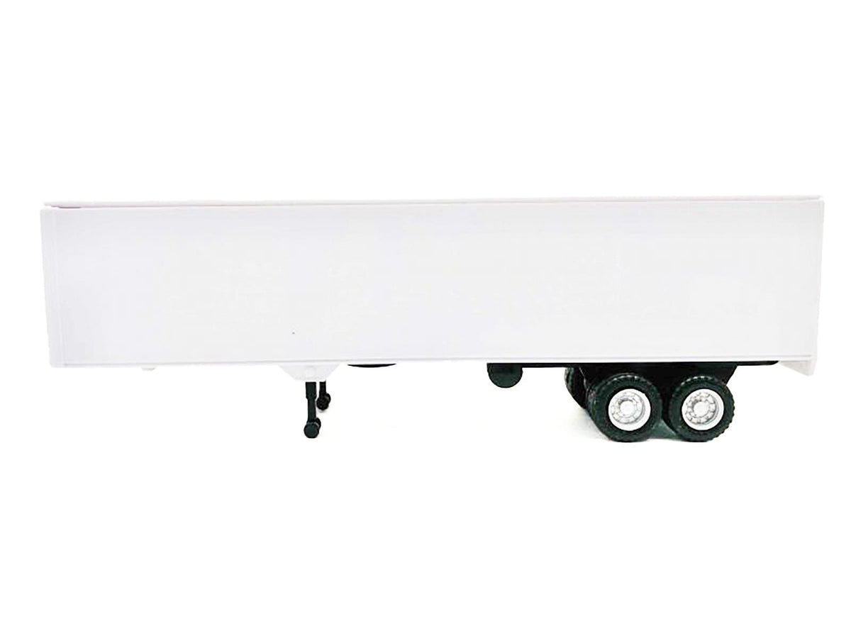 40ft Dry Van Trailer White 1/87 (HO) Plastic Model by Promotex-Promotex-ModelCars.com