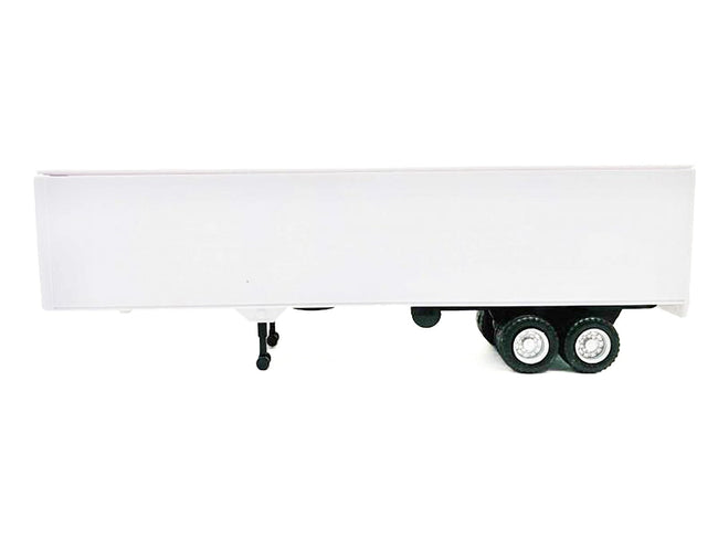 40ft Dry Van Trailer White 1/87 (HO) Plastic Model by Promotex-Promotex-ModelCars.com