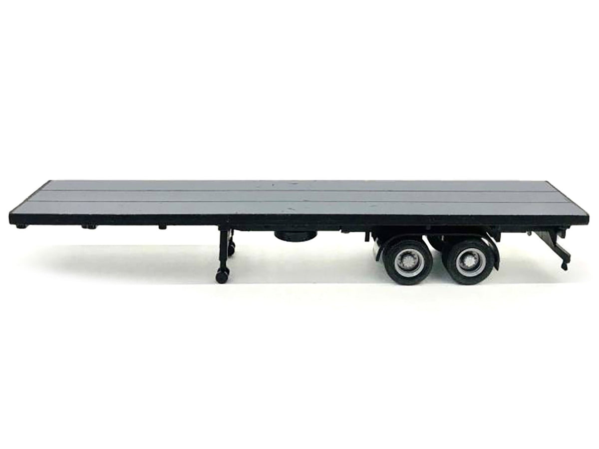 40ft Flatbed Trailer Gray Top 1/87 (HO) Plastic Model by Promotex-Promotex-ModelCars.com