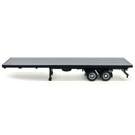 40ft Flatbed Trailer Gray Top 1/87 (HO) Plastic Model by Promotex-Promotex-ModelCars.com