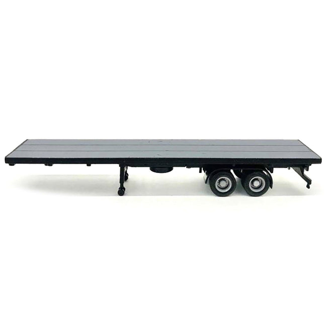 40ft Flatbed Trailer Gray Top 1/87 (HO) Plastic Model by Promotex-Promotex-ModelCars.com