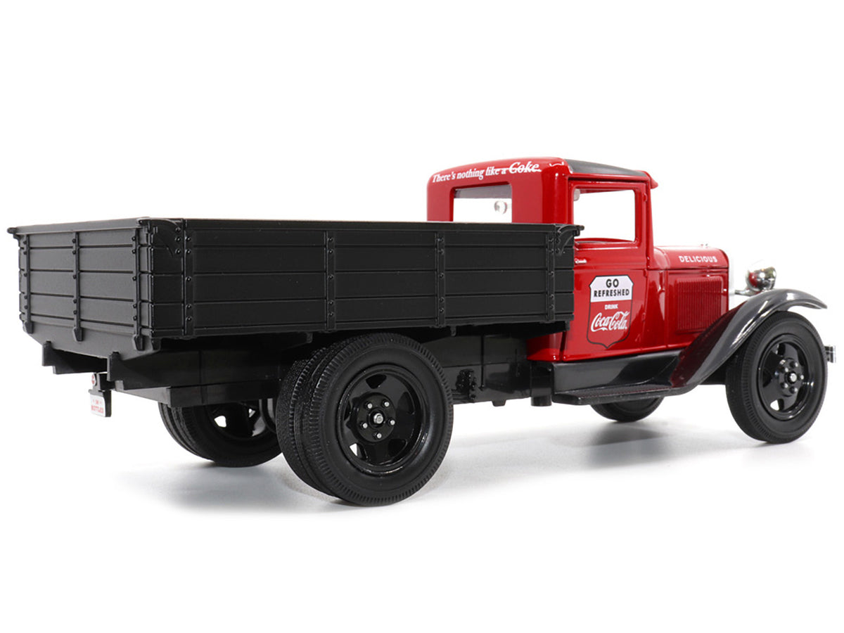 1931 Ford Model AA Pickup Truck Red and Black "Go Refreshed - Drink Coca-Cola" 1/24 Diecast Model Car by Motor City Classics - view 3