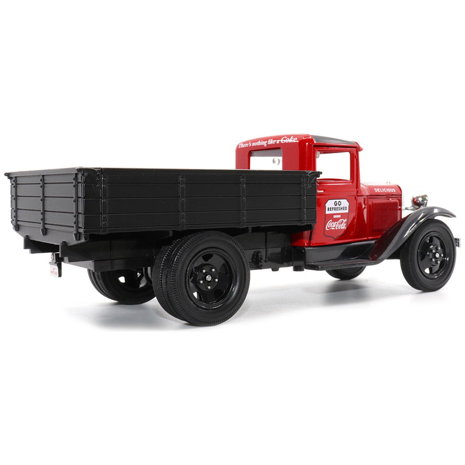 1931 Ford Model AA Pickup Truck Red and Black "Go Refreshed - Drink Coca-Cola" 1/24 Diecast Model Car by Motor City Classics