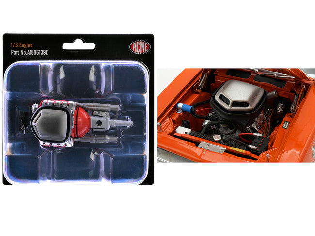 426 HEMI Engine and Transmission Replica from "1970 Plymouth HEMI Cuda" 1/18 Model by ACME-Acme-ModelCars.com
