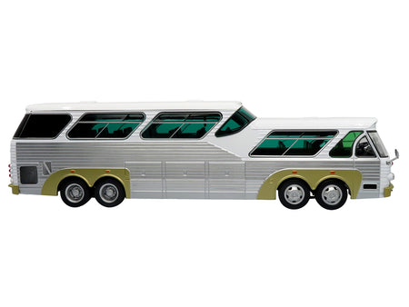 Sultana TM 44-18 SP Panoramico Coach Bus White with Silver Sides "The Bus & Motorcoach Collection" 1/43 Diecast Model by Iconic Replicas