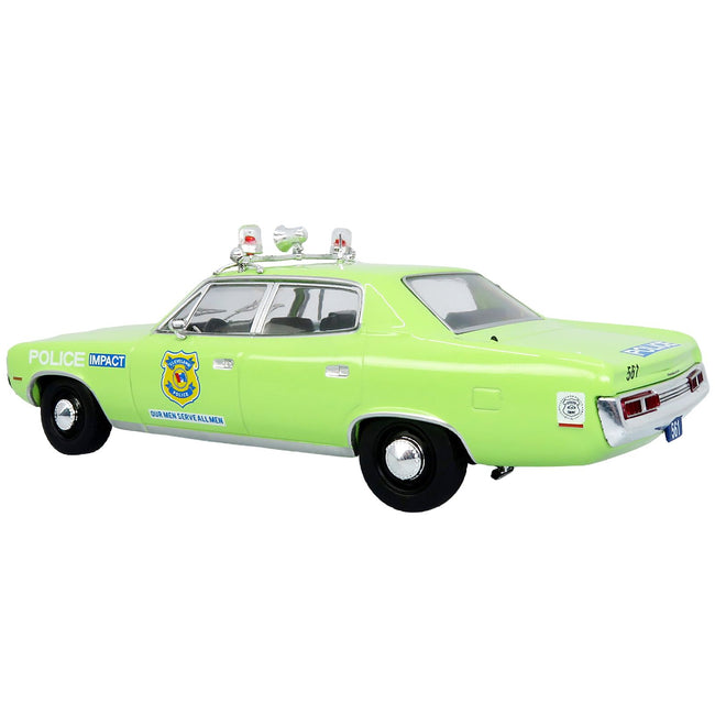 1972 AMC Matador Police Car "Cleveland Police Department" Light Green 1/43 Diecast Model by Iconic Replicas