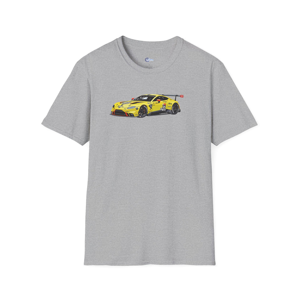 Vector Art 2018 Aston Martin Vantage GTE #95 Sorensen - Thiim - Turner Le Mans PRO -  Unisex T-Shirt