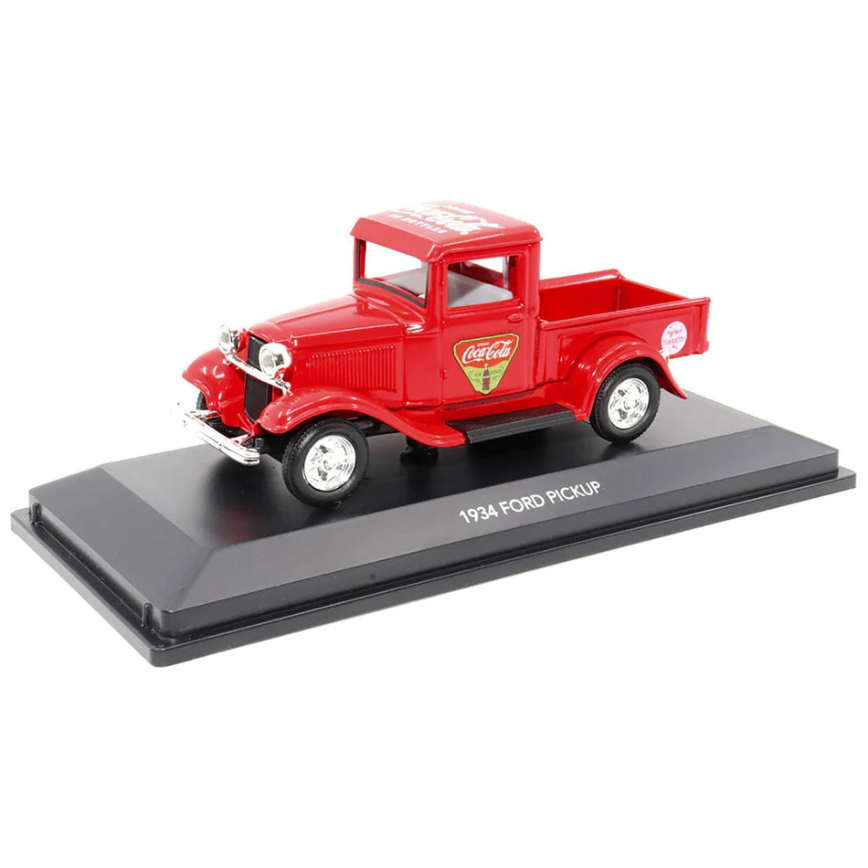 1934 Ford Pickup Truck "Coca-Cola" Red 1/43 Diecast Model Car by Motor City Classics